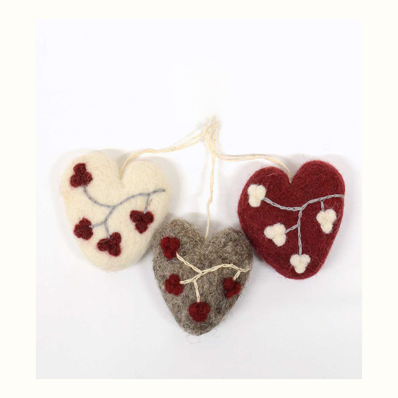 Gry&Sif ハートオーナメント３個セット/ベリー